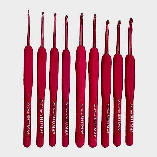 SHUMA RED SİLİKON SAPLI ÖRGÜ TIĞI