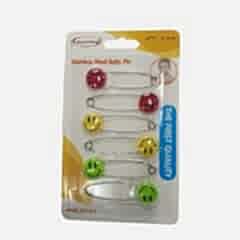 PLASTİK BAŞLI ÇENGELLİ IĞNE BEBEK ÇENGELLİ IĞNESİ (5CM-6 ADET)