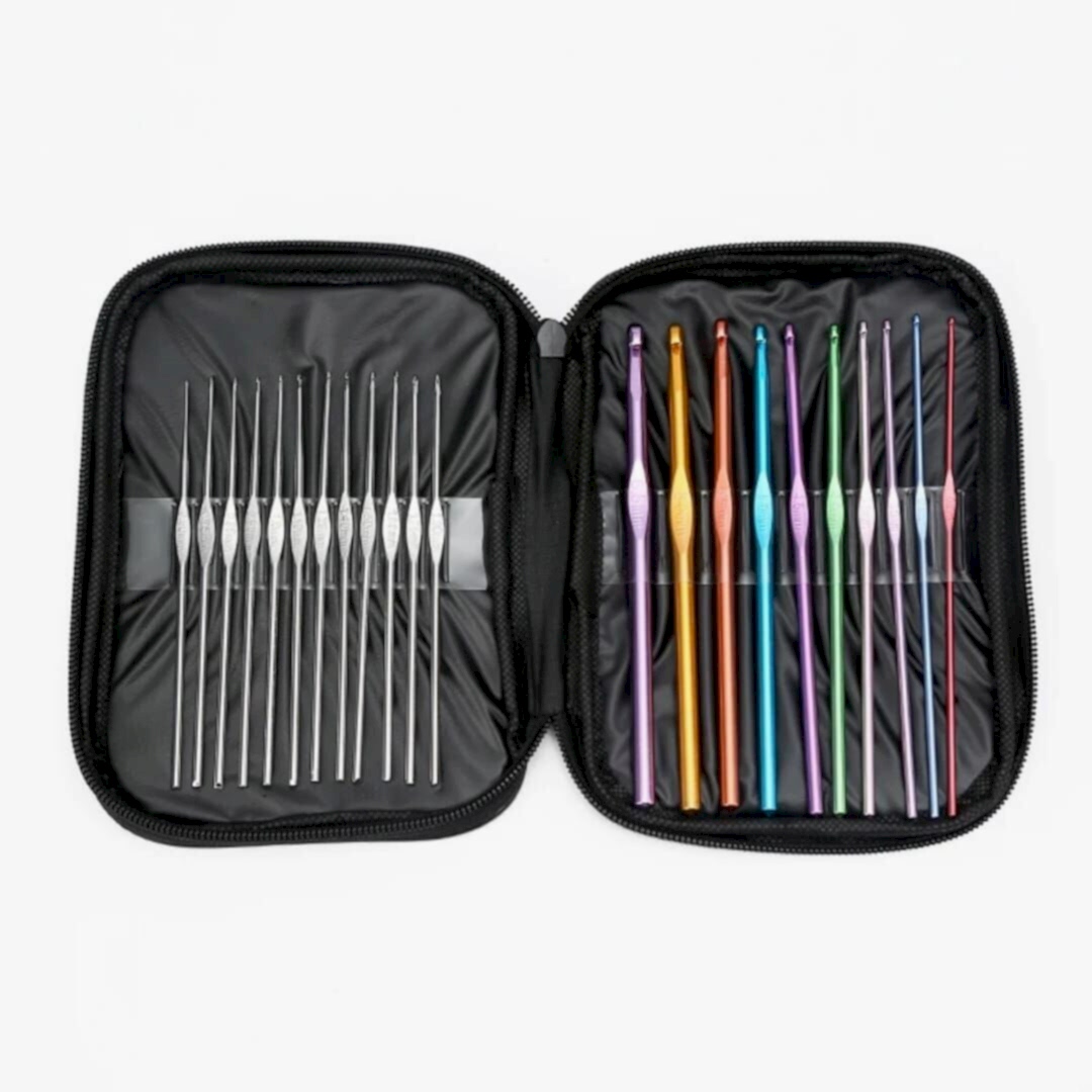 Cüzdanlı Metal Dantel Örgü Tığı Seti