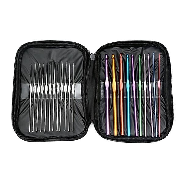 Cüzdanlı Metal Dantel Örgü Tığı Seti