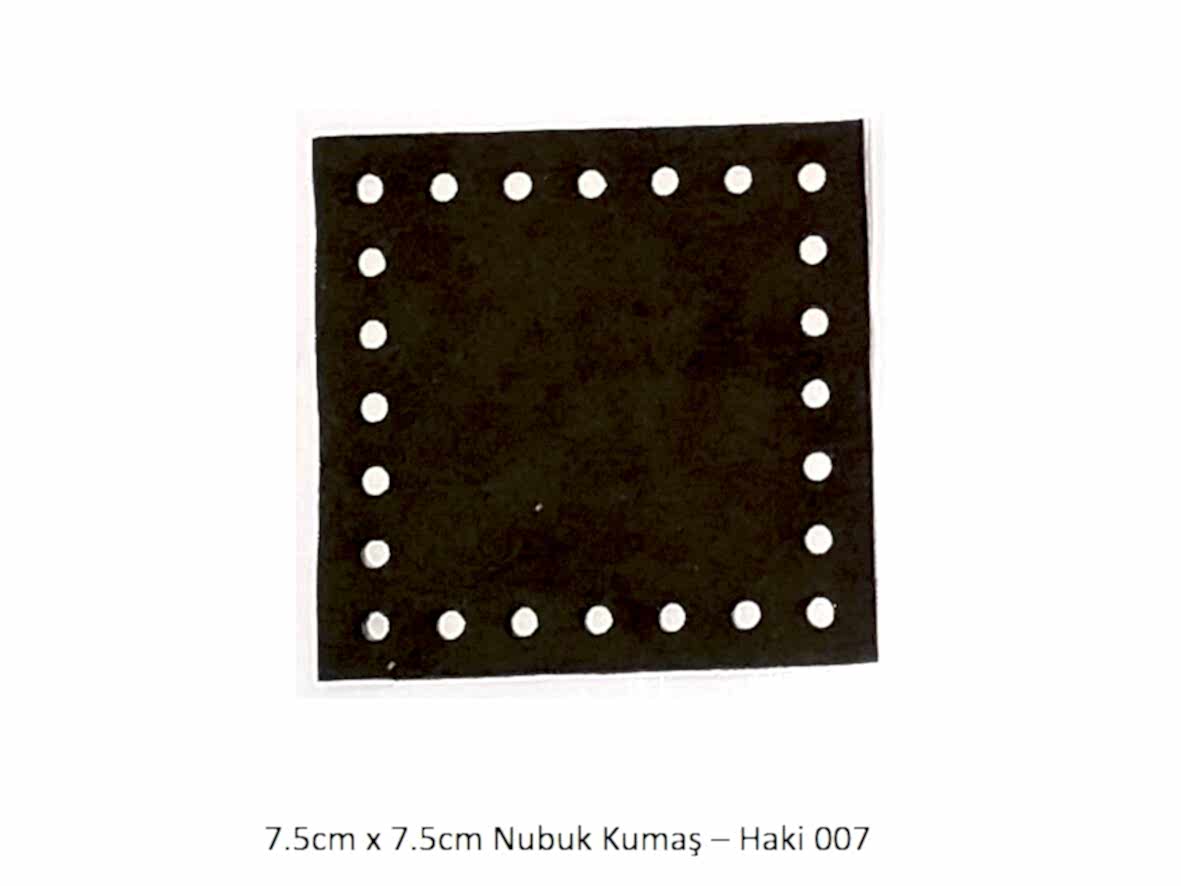 7.5X7.5 NUBUK KUMAŞ 007-HAKİ