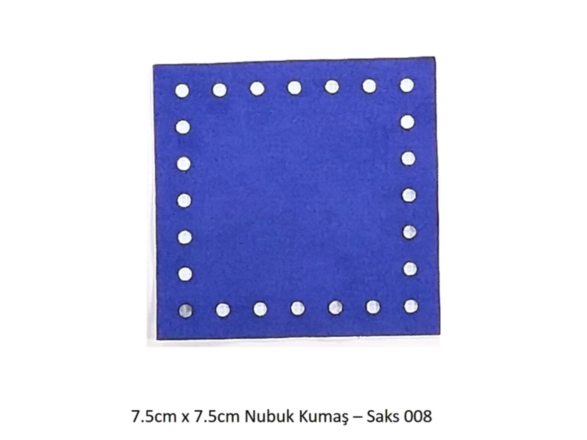 7.5X7.5 NUBUK KUMAŞ 008-SAKS MAVİ