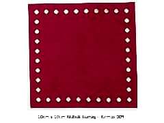 10X10 NUBUK KUMAŞ 009-KIRMIZI