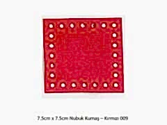 7.5X7.5 NUBUK KUMAŞ 009-KIRMIZI