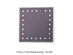 7.5X7.5 NUBUK KUMAŞ 010-GRİ
