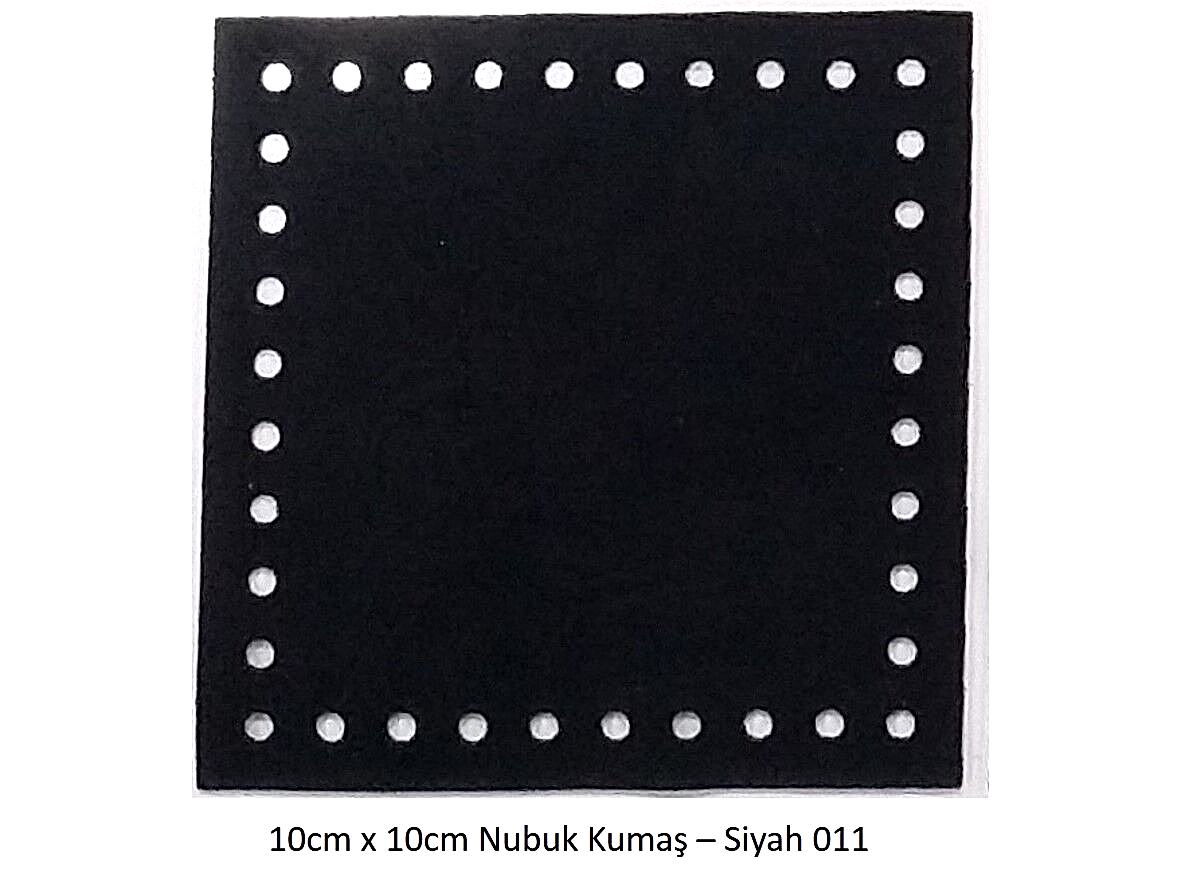 10X10 NUBUK KUMAŞ 011-SİYAH
