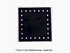 7.5X7.5 NUBUK KUMAŞ 011-SİYAH