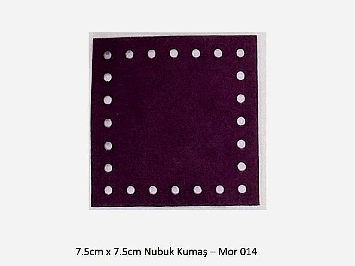 7.5X7.5 NUBUK KUMAŞ 014-MOR