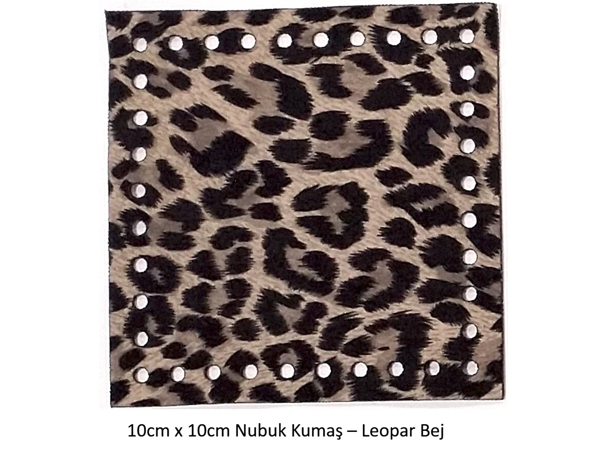 10X10 NUBUK KUMAŞ 801-LEOPAR BEJ