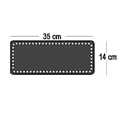 DİKDÖRTGEN ÇANTA TABANI 14x35