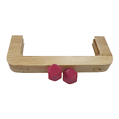 AHŞAP BURS-03 [20cm NATUREL-FUŞYA]