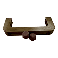 AHŞAP BURS-08 [20cm NATUREL-PUDRA]