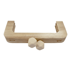 AHŞAP BURS-10 [20cm NATUREL-KREM]